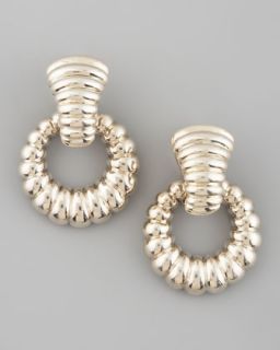 Silver Textured Earrings  