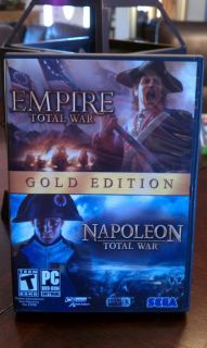EMPIRE TOTAL WAR GOLD EDITION + NAPOLEON TOTAL WAR ~ PC GAMES IN CASE
