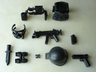  custom swat police helmet military gun army weapons LEGO minifigures