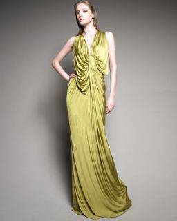Donna Karan Knotted Evening Dress   Neiman Marcus