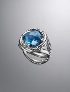 David Yurman 14mm Hampton Blue Moonlight Ice Ring   