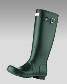 Hunter Boot Short Welly Boot, Dark Olive   