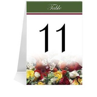 Wedding Table Number Cards   Spring Bouquet #1 Thru #46