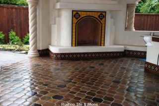 Saltillo Manganese Floor Tile Terra Cotta Clay Tiles Mexican Pavers
