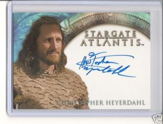 Stargate Atlantis Christopher Heyerdahl Auto Card