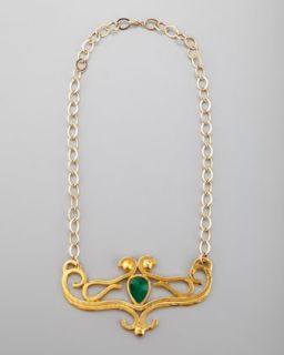 Gold Lobster Claw Necklace  