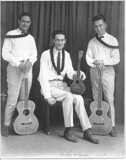 1918 Hawaiian Guitar Ukulele Trio Photos Mackies Trio La Marquee CA
