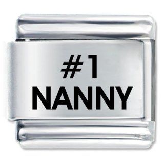 Pugster Number Nanny Hobbies & Professions Italian Charm Jewelry