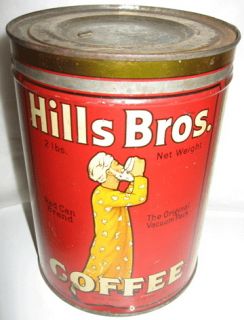  Hills Brothers 2lb Coffee Tin