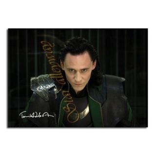 The Avengers Tom Hiddleston Autograph Poster Print Loki Poster PO2702A