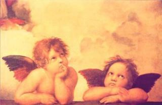 Two Very Nice Little Angels in The Heaven 19 x 26