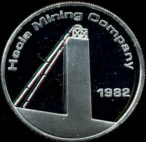 ONE OUNCE .999 SILVER ROUND HECLA MINING COMPANY