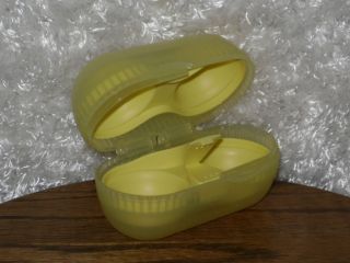 Tupperware Hard Boiled Egg Saver Salt Storage Container Keeper Yellow