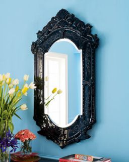 Black Venetian Style Mirror   