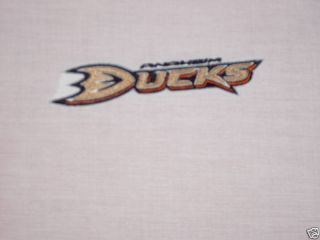 Anaheim Ducks Hockey Fabric Sport Quilt Block