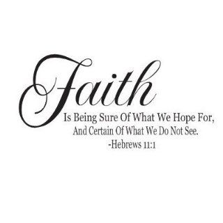 Hebrews 111 Bible Quote Faith Is Being Sure of What We