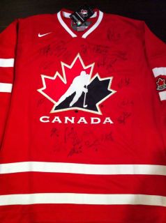2012 Team CANADA World Juniors Hockey IIHF Team Signed Jersey