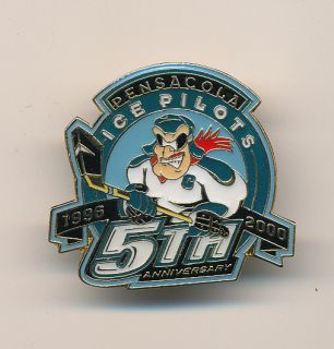  Pilots 5th Anniv Defunct Team Logo ECHL Minor League Hockey Pin
