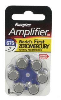 Energizer Amplifier Hearing Aid Batteries AZ675