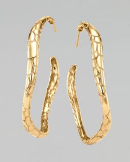 J5992 John Hardy Gold Kali Medium Hoop Earrings