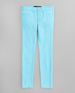 446S Joes Jeans Neon Stretch Denim Leggings, Electric Blue