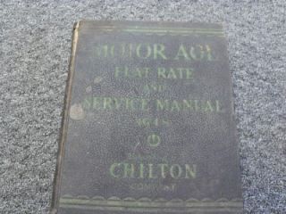 1948 Chiltons Motor Age Flat Rate and Service Manual