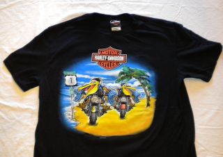 Harley Davidson Petersons Key West Florida T Shirt Size L