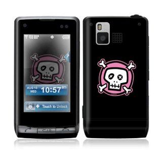 Pink Crossbones Decorative Skin Cover Decal Sticker for LG
