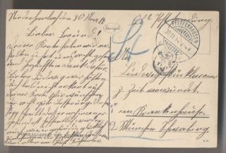 General Von Hindenburg Officier World War I Written in 1914 Antique
