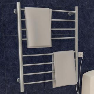 Ancona Comfort 9 Electric Towel Warmer and Drying Rack Brushed Steel