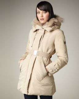 Dawn Levy Emma Fur Trim Coat   