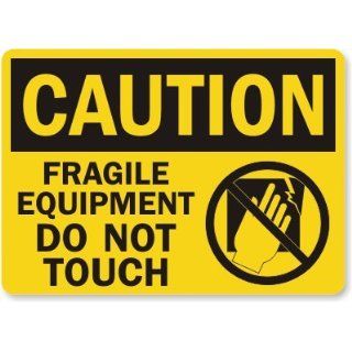  Not Touch (with graphic) Plastic Sign, 14 x 10 Patio, Lawn & Garden