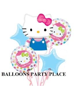 Hello Kitty 5 PK Balloons Polka Dots Birthday Party Supplies