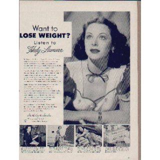 Want to lose weight? Listen to HEDY LAMARR. 1953