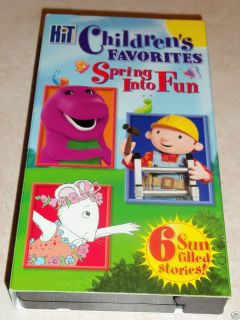 Hit Entertainment Barney Childrens Favorites Spring Into Fun VHS