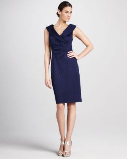 Kay Unger New York Sleeveless Jacquard Dress   Neiman Marcus
