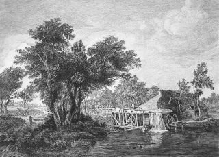 Un moulin gueldre Hobbema ARTHEB 1886 I 121310 