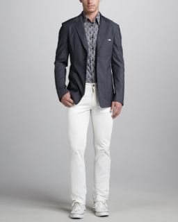 Versace Collection Stretch Cotton Blazer & Slim Cotton Pants   Neiman