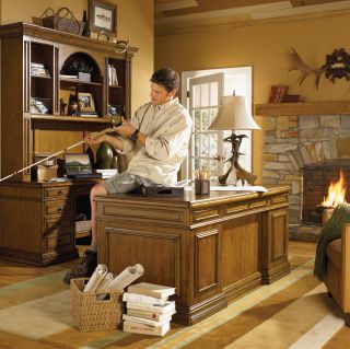 Lexington Sligh Tahoe Executive Home Office Set Suite Desk Credenza