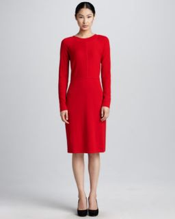 Adrienne Vittadini Long Sleeve Wool Dress, Womens   Neiman Marcus