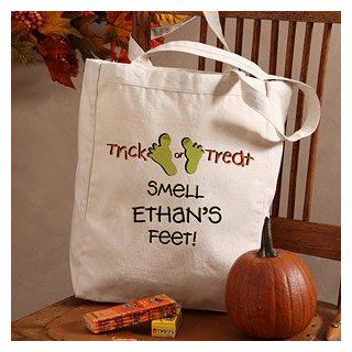 Kids Personalized Halloween Treat Bag   Trick or Treat