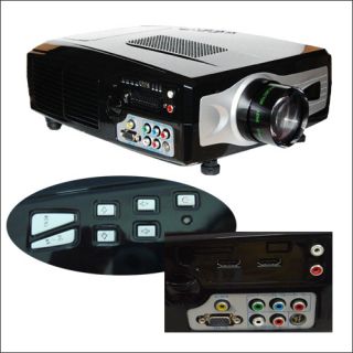 Home Theater LCD HD TV 1080i 720P Projector HDMI DVD Video PS3 Wii