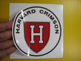 Lot of 5 NCAA College Decal Sticker Harvard Crimson 5 x 5