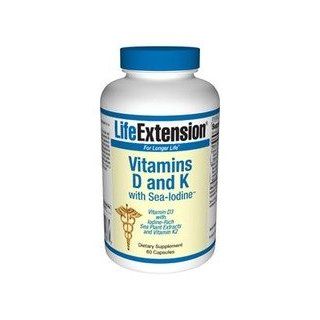 Vitamins D And K With Sea Iodine by Life Extension 60 Caps
