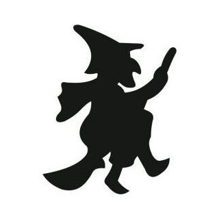 Tattoo Stencil   Witch on Broom   #H16 Health & Personal