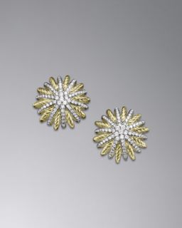David Yurman Starburst Earrings, Pave Diamonds   