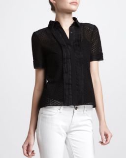 Black Cotton Shirt  Neiman Marcus