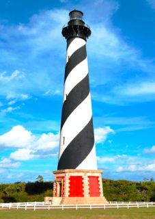3D Post Card Cape Hatteras Lighthouse Greeting Card 525GB