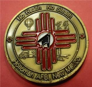  Coin USAF 49th Medical Ops Squadron Holloman AFB New Mexico 1.75 104