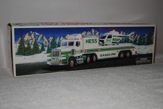 Hess collectible toy truck 1995 model Truck Helicopter NM original box